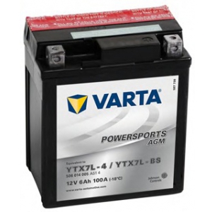 Varta 506014005A514 Battery 12V 6AH 100A (EN) terminals 0 (114×71×131) YTX7L-BS AGM